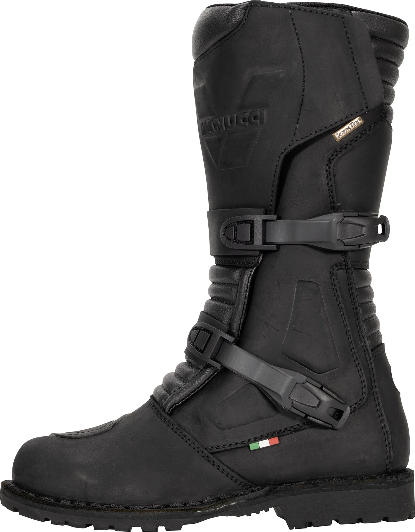 Vanucci motorcycle boots top