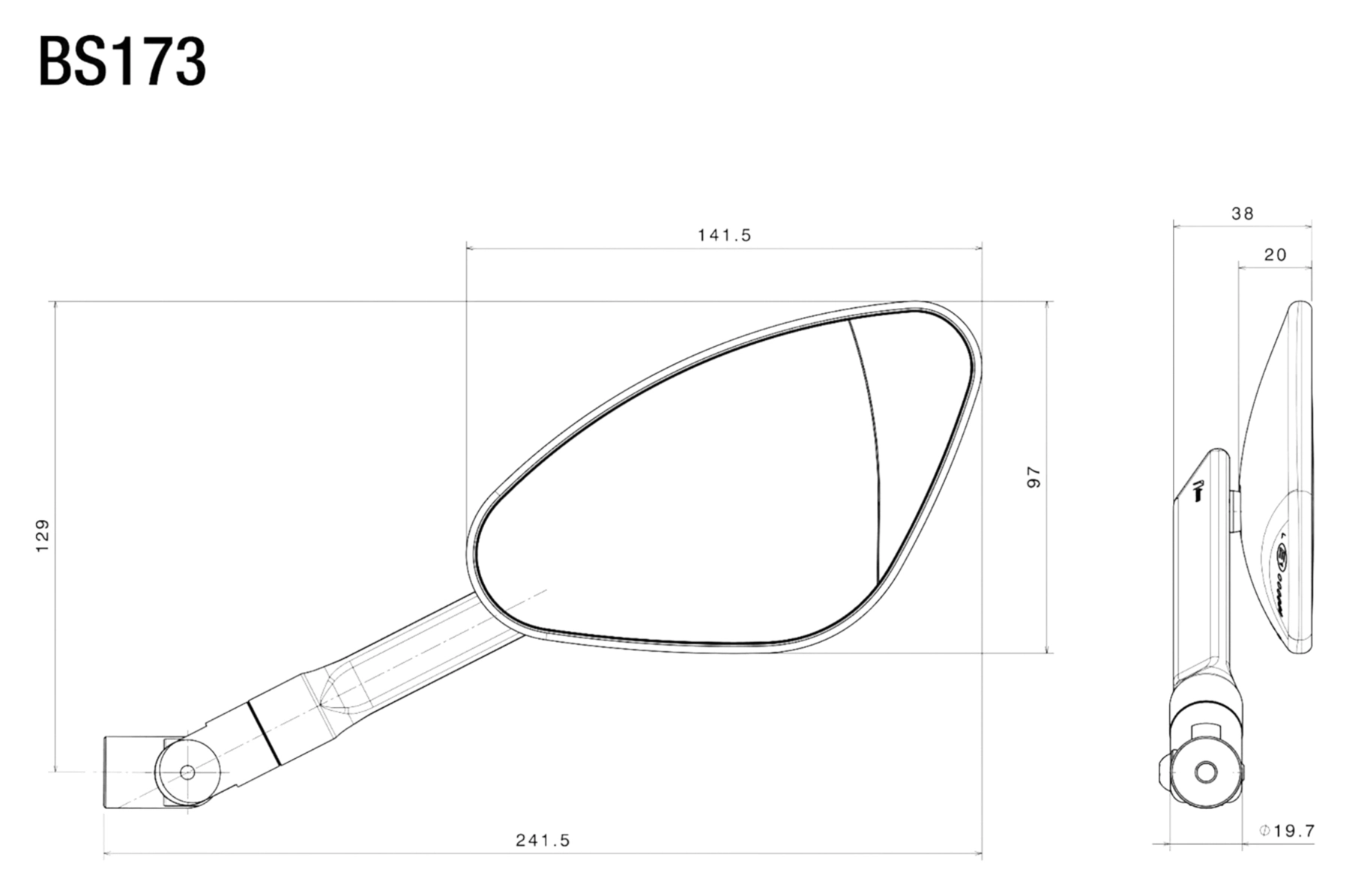Spiegel Genesi, rechts oder links, Stück