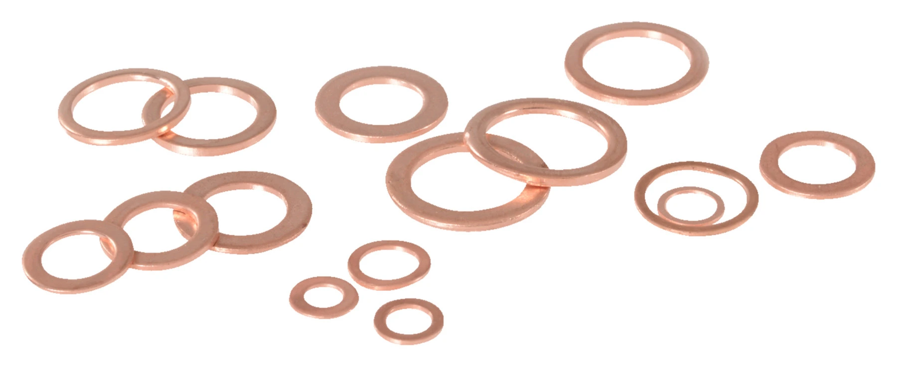 100pcs Copper Sealing Rings | 10x12x1mm Heat Resistant Washers For Diesel Injectors