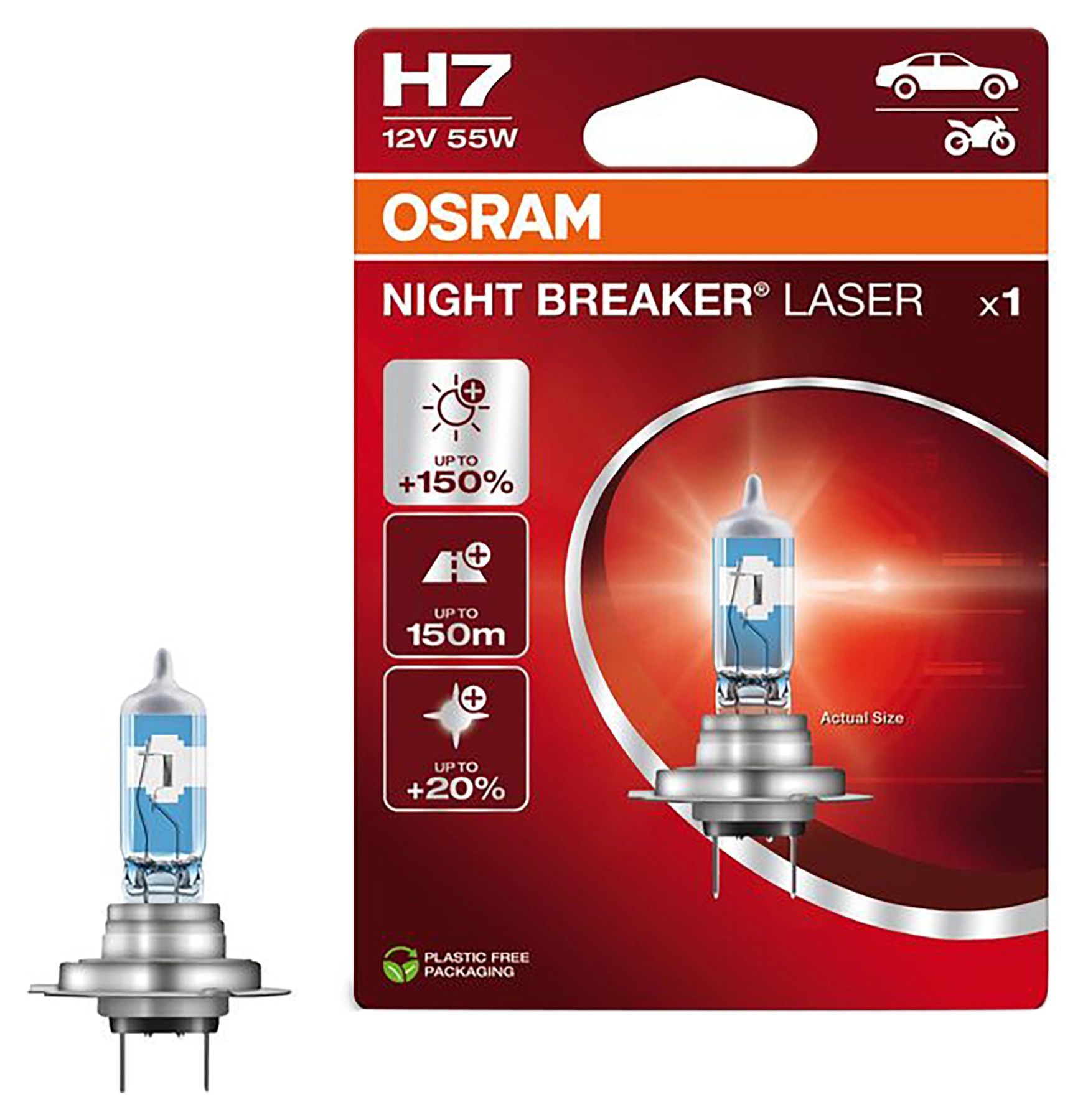 Night Breaker Laser H7 Halogen Bulb