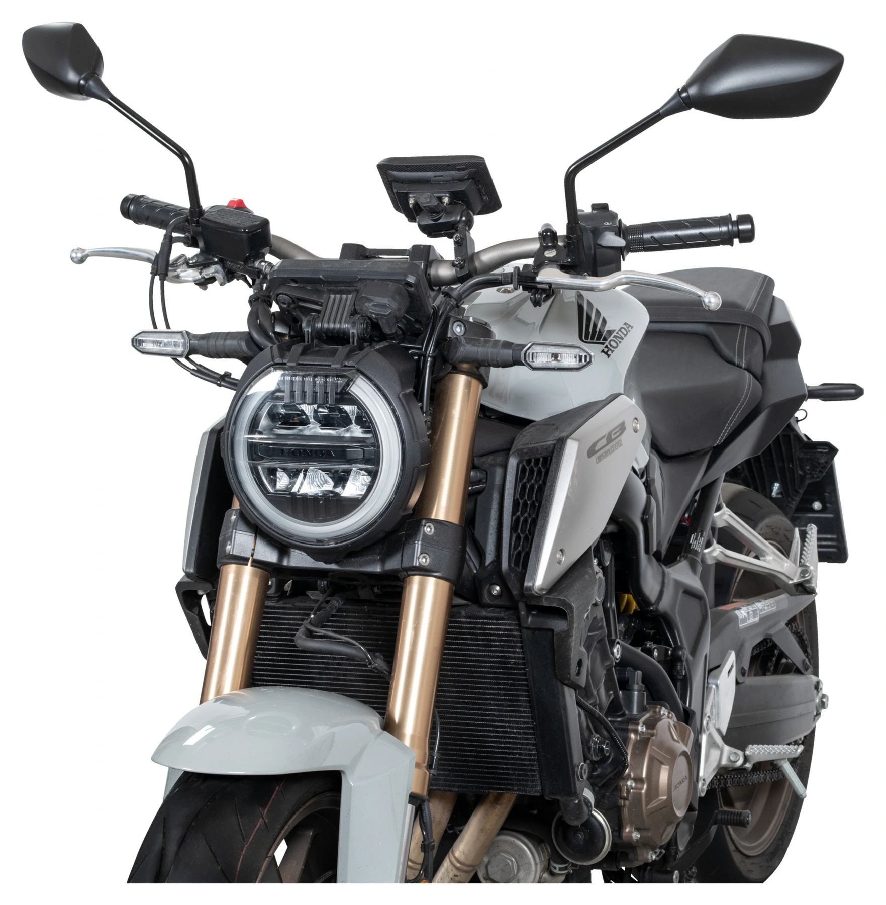 Louis Parts Handlebar Mirror, Pentagonal