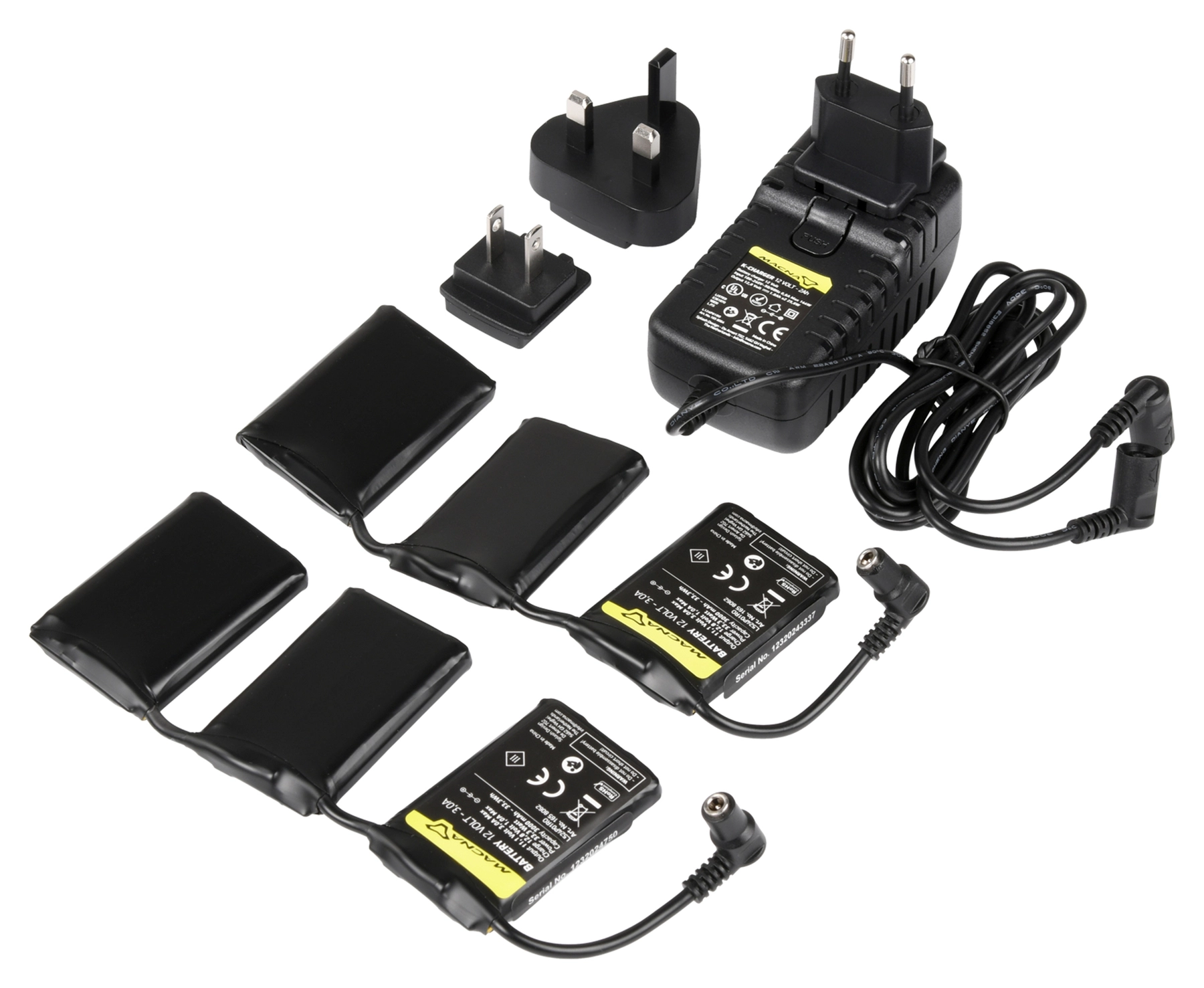 Náhr. Akum. 12V/3A + Nabíj. Kabel