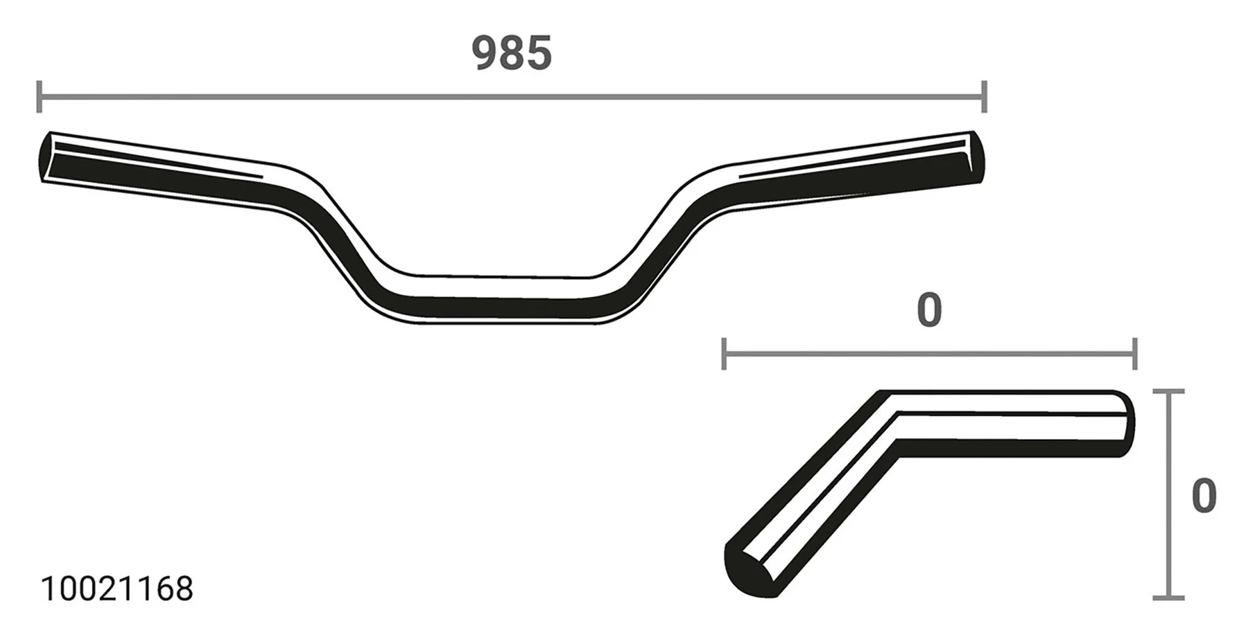 Handlebar Straight Width 985Mm