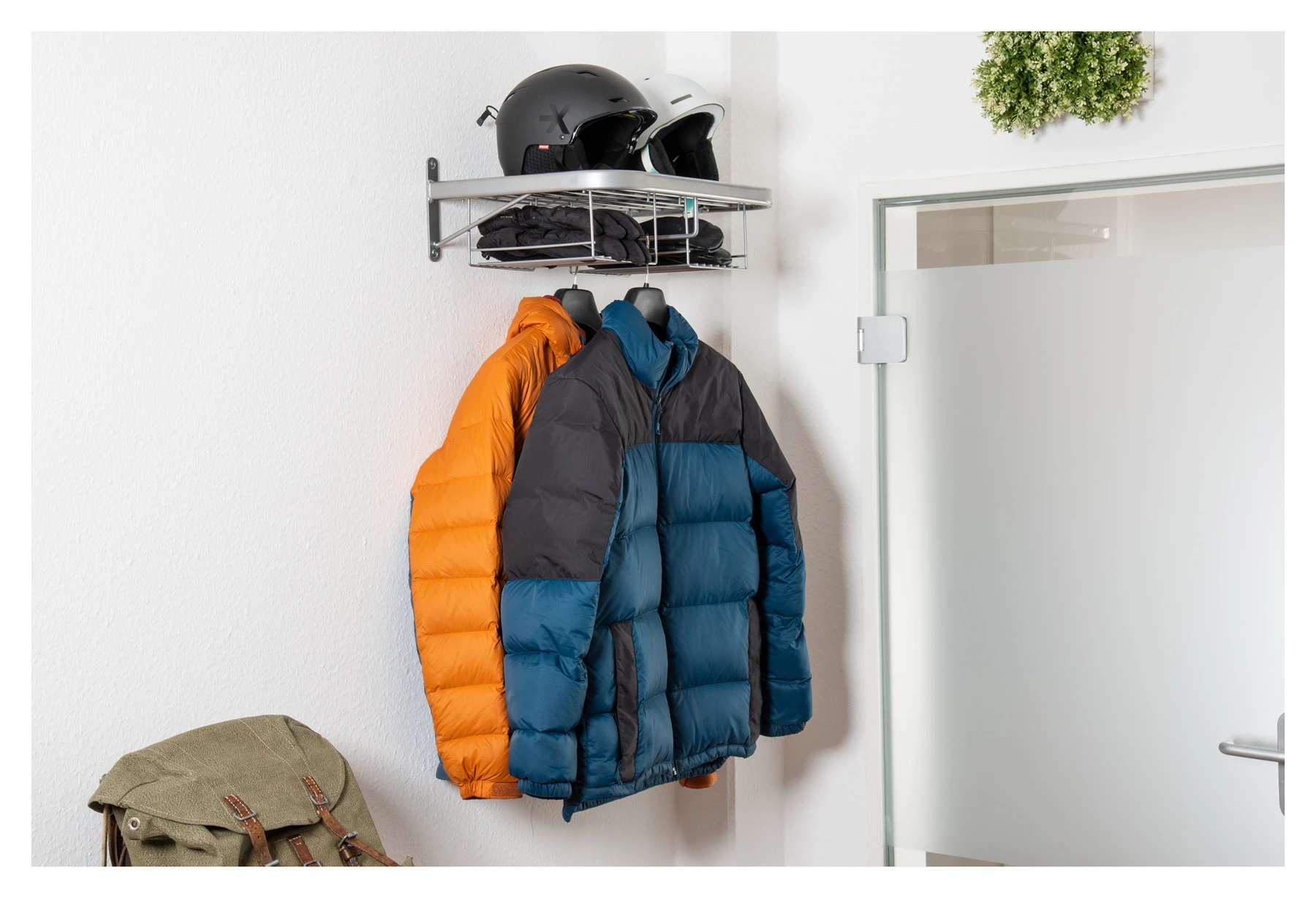 Biker Motorrad Garderobe Duo silber