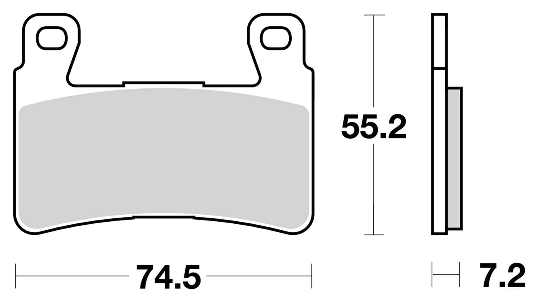 Bremsbeläge Organisch Carbon Ceramic