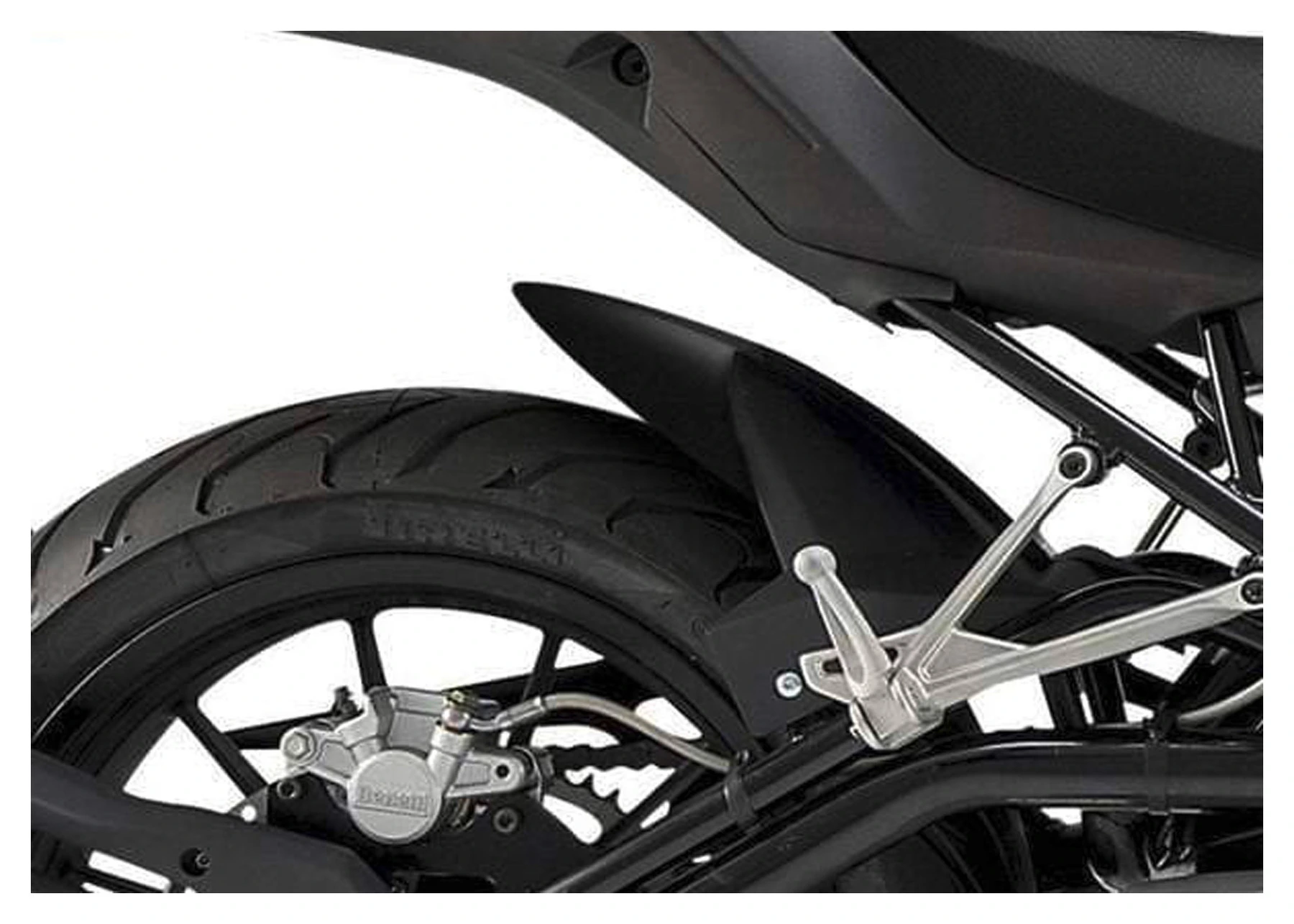 Puig 9833N Motorfiets Spatbordverlenging - Zwart ABS Voorspatbord Verlenger
