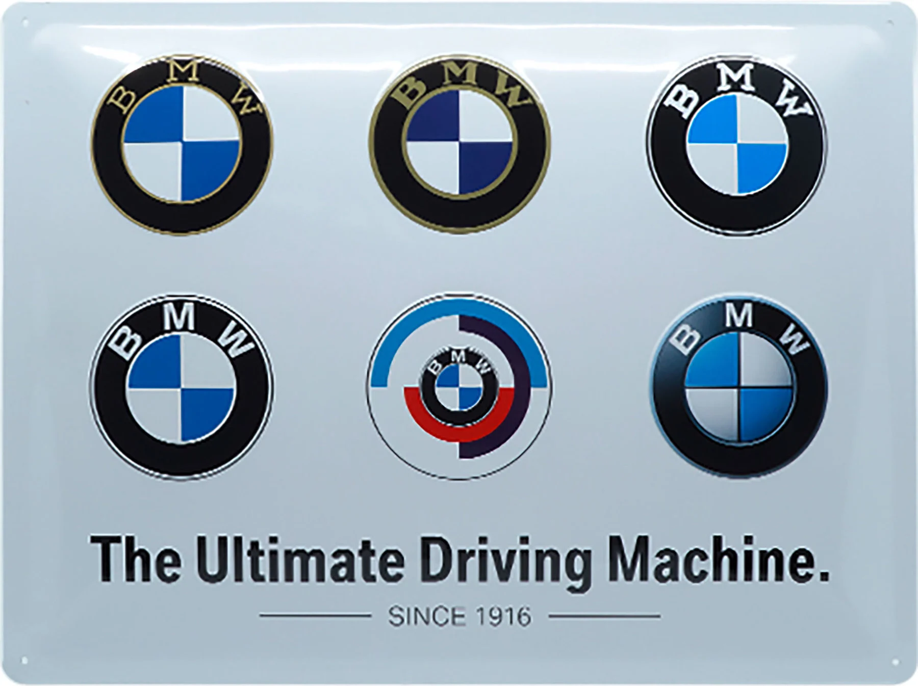 Plåtskylt BMW ”Logotyper”