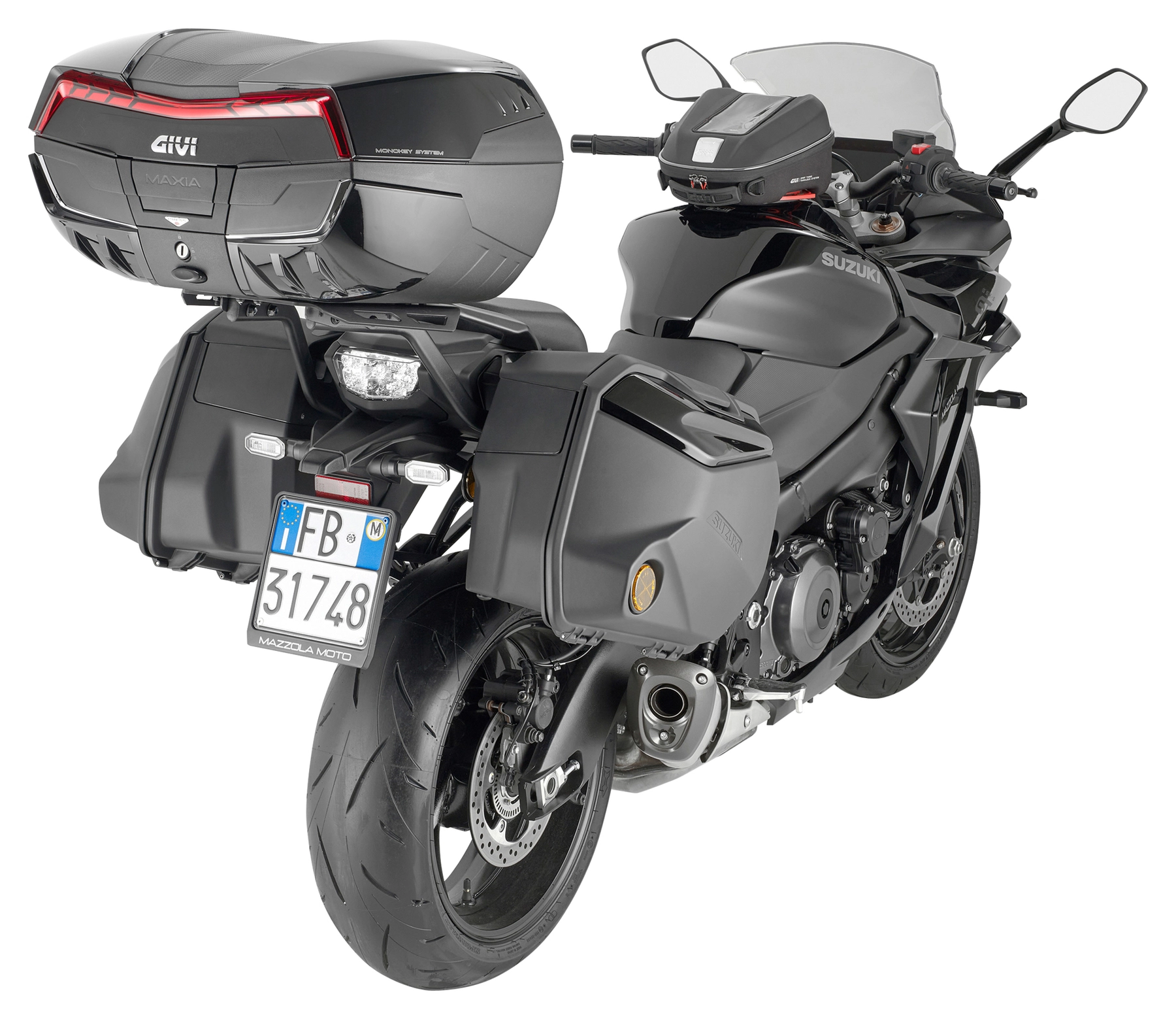 TOPCASE MAXIA 5 MONOKEY, 58L, SORT