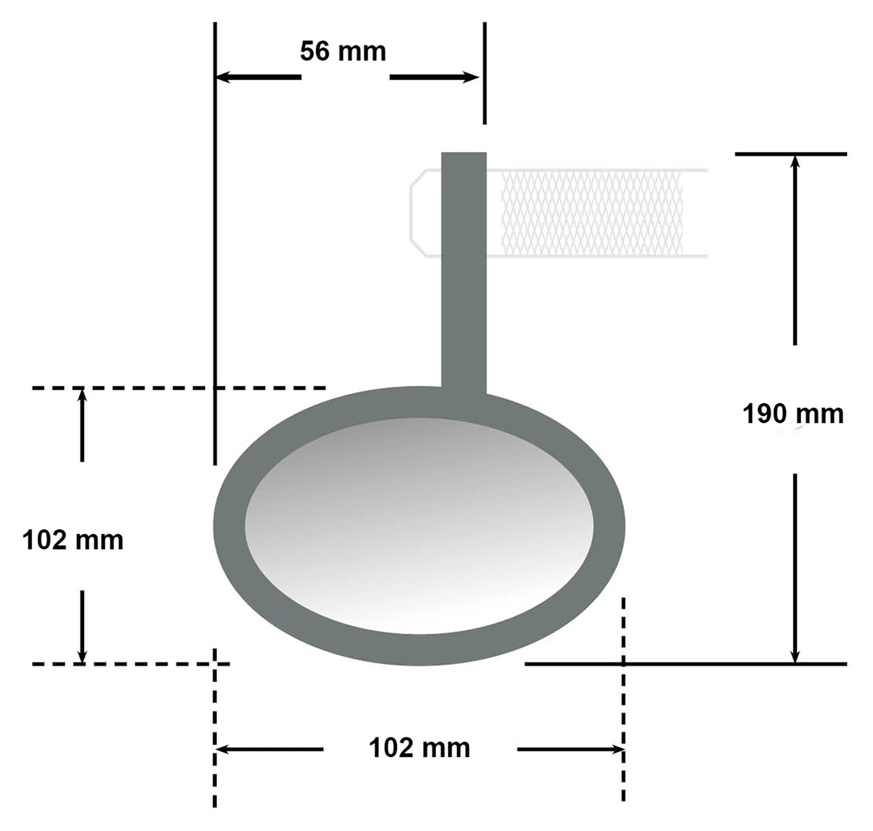 Spegel mont. styrände Montana-Blast Evo