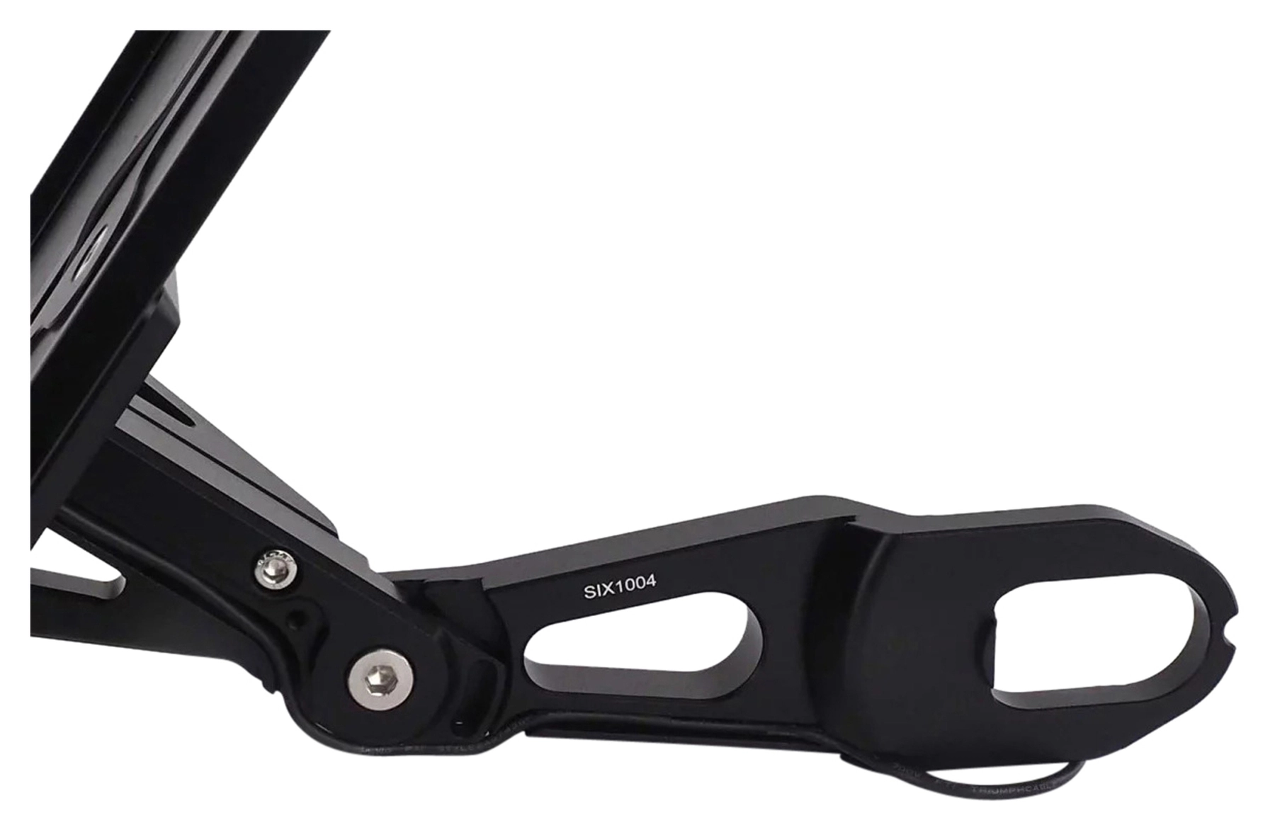 Side number plate holder with ABE