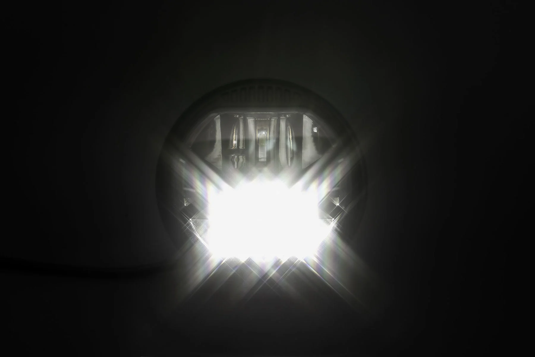 LED headlight + motoism lamp mask