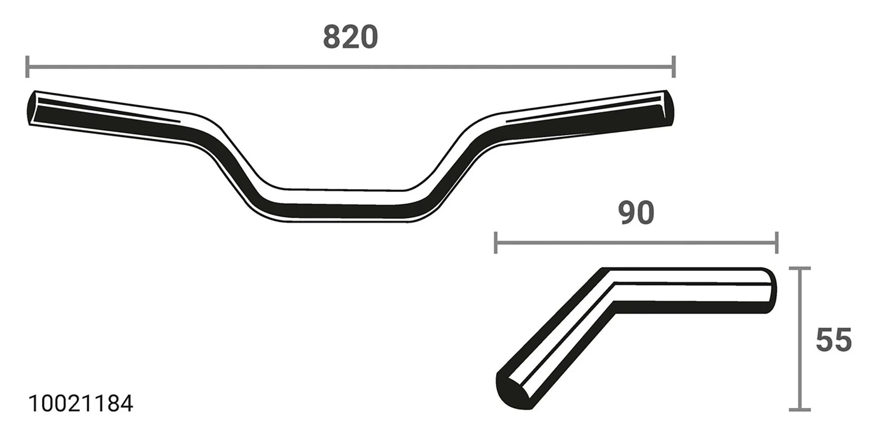 Handlebar Streetbar Width 820/850Mm