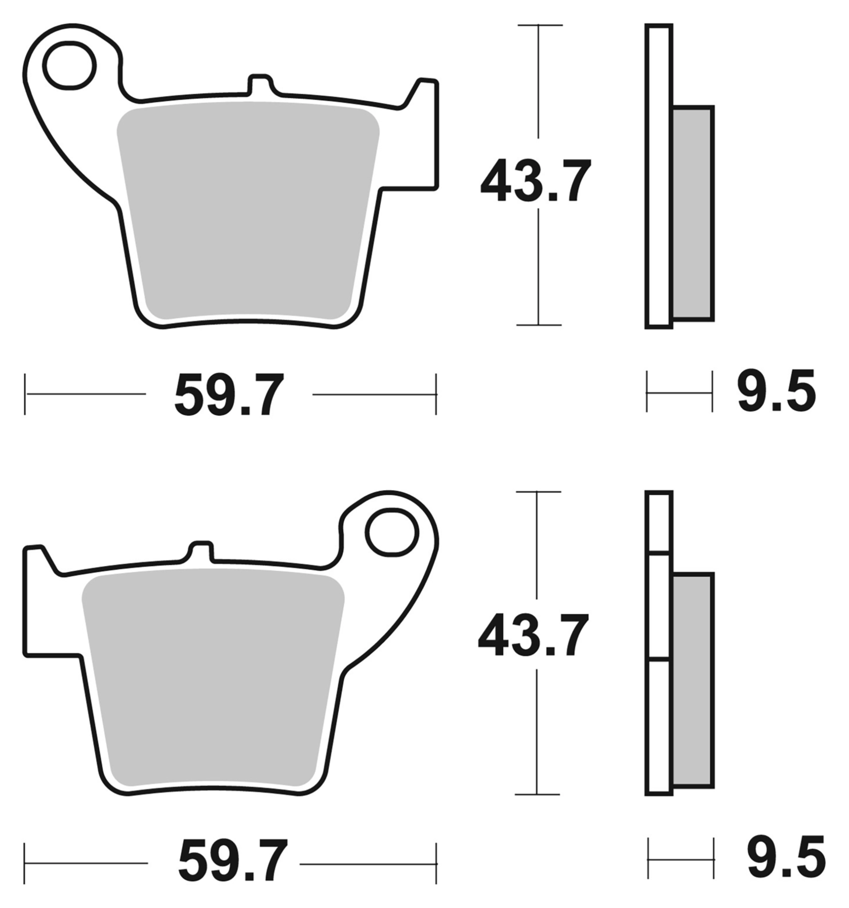Plaquettes De Frein Metal Fritté