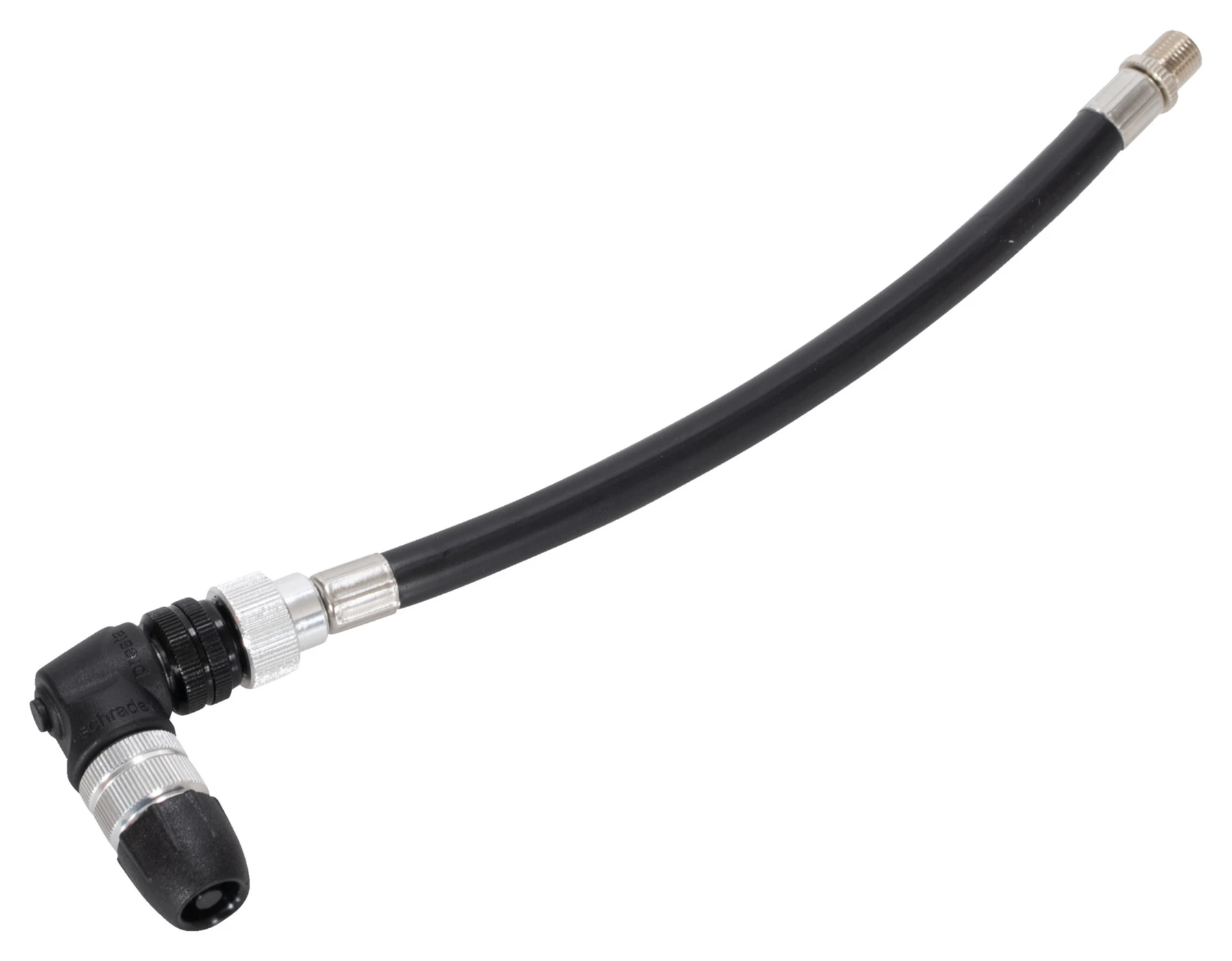 Hihaha Adaptateur De Mandrin De Gonflage De Pneu/tuyau De Pompe à Air Extérieur/tuyau De Connexion De Valve De Pneu Pour Voiture, Camion, Vélo, VTT/caoutchouc Cuivre Durable 80 Cm Fileté/1 Pièce Noir