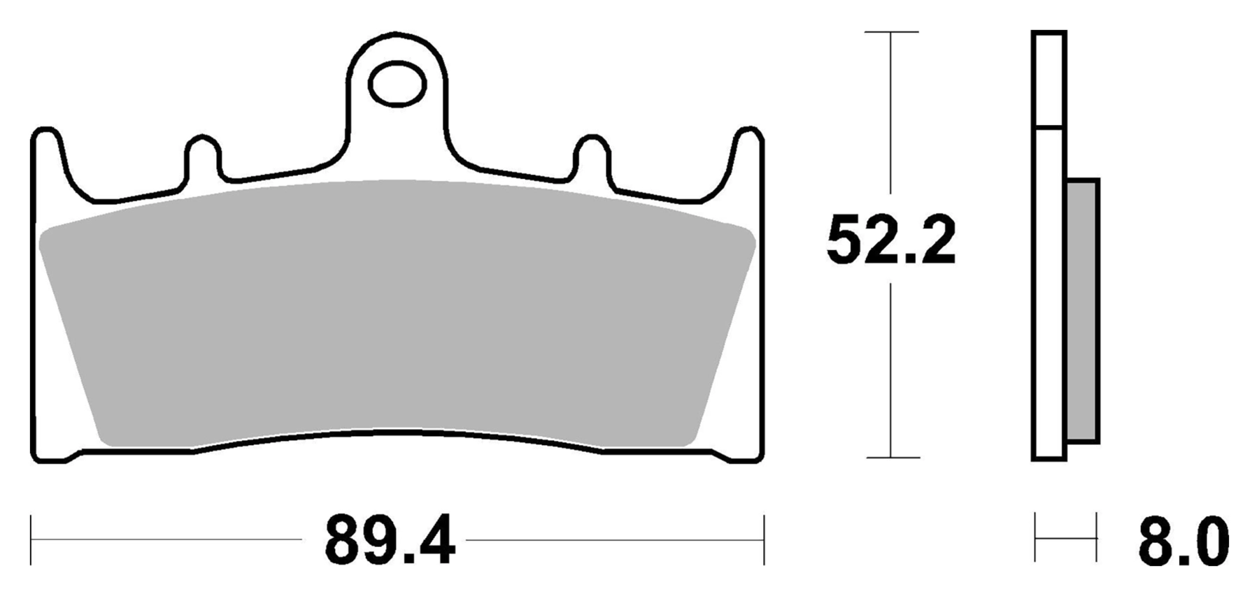 Bremsbeläge Organisch Carbon Ceramic