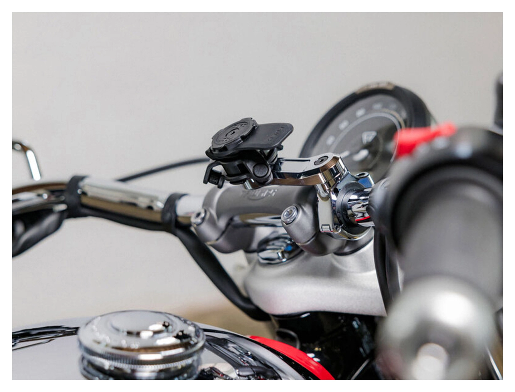 Beslag til motorcykelstyr Pro, Krom