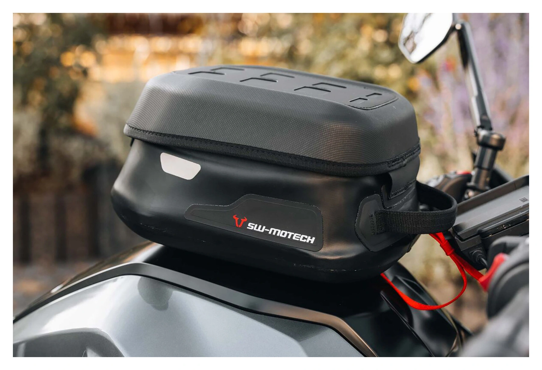Oxford Borsa Da Serbatoio S-Series Q4S, Semirigida, Capacità 1 Gallone (3,78 L), Impermeabile, Con Cinghia E Custodia, Per Moto