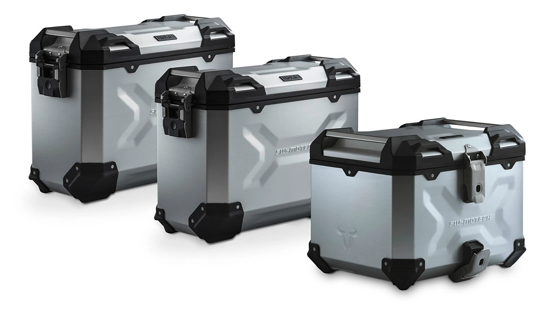 TRAX ADV Koffer-Komplettset silber