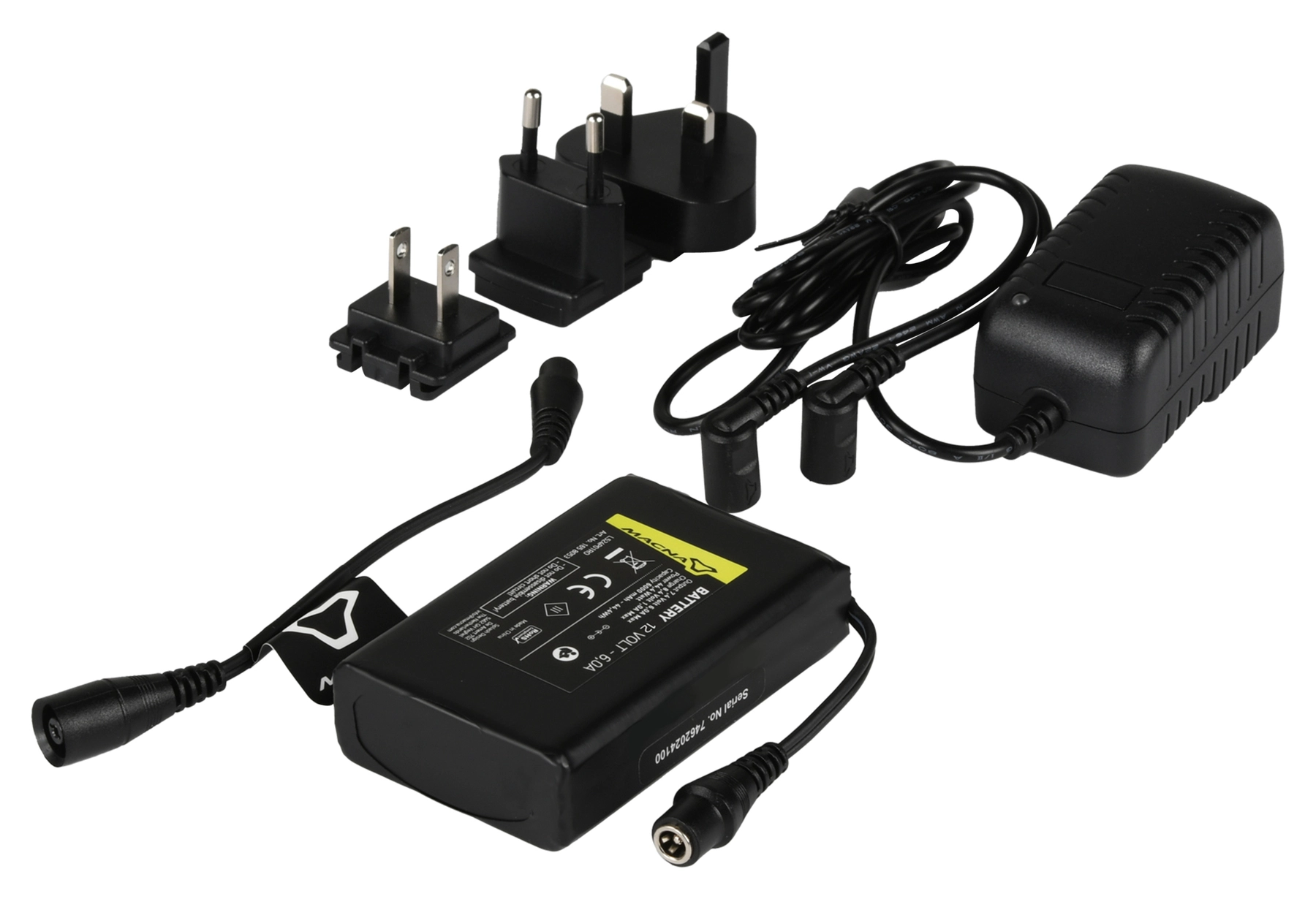 Repl.Battery 12V/6A incl. Charg. Cable