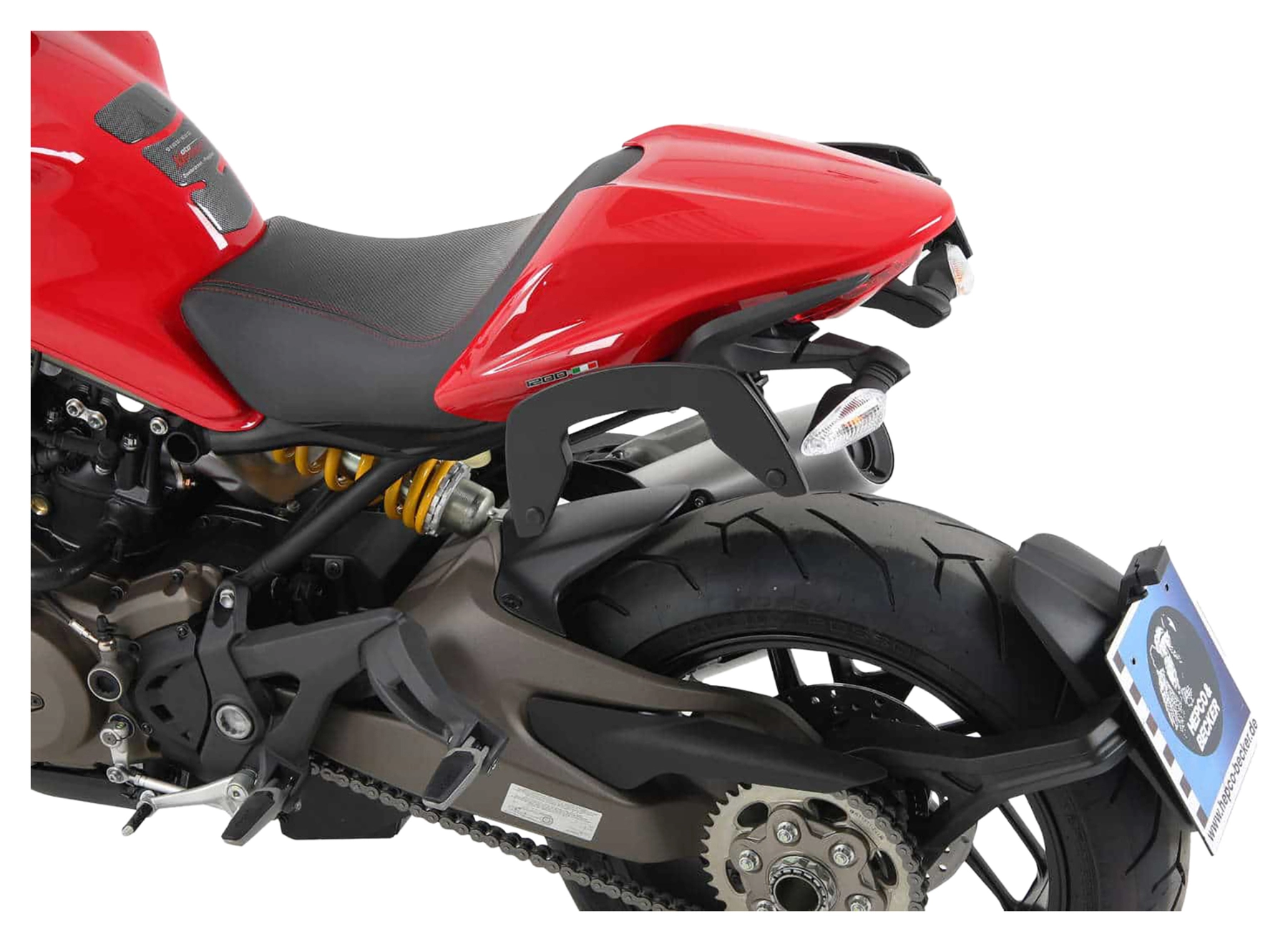 C-bow saddle bag holder