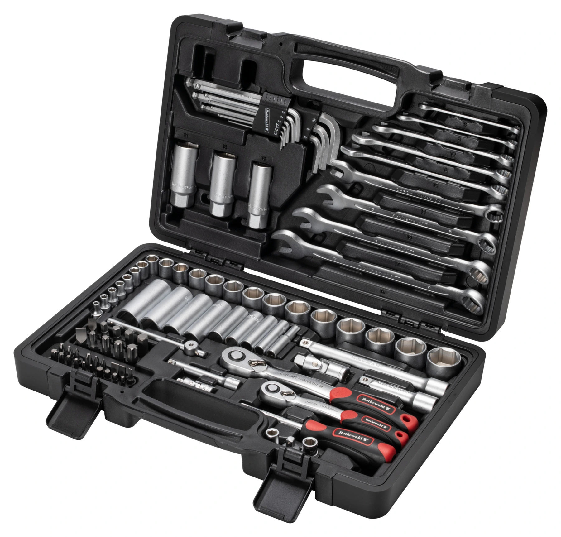 Tool set 92 pieces, metric