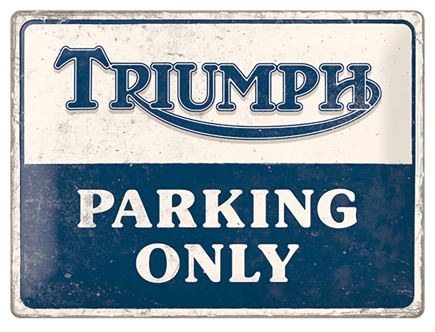 Tin-Sign Parking Only