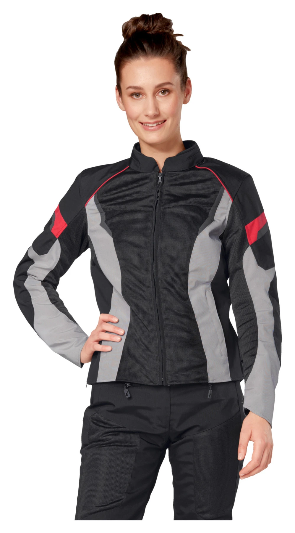 Rekurv Rekurv C 21.02 Ladies Textile Jacket in grey black red
