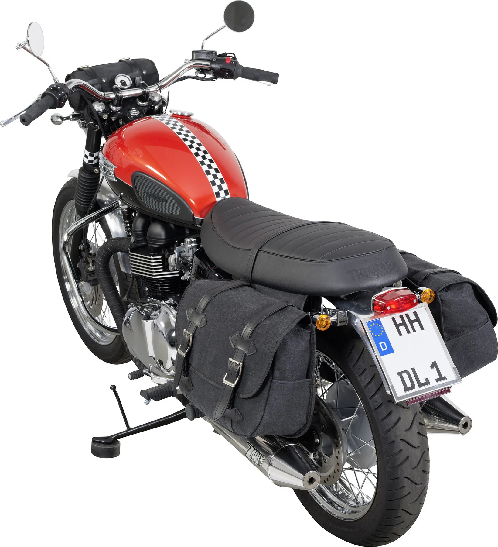 Canvas saddlebags motorcycle on sale