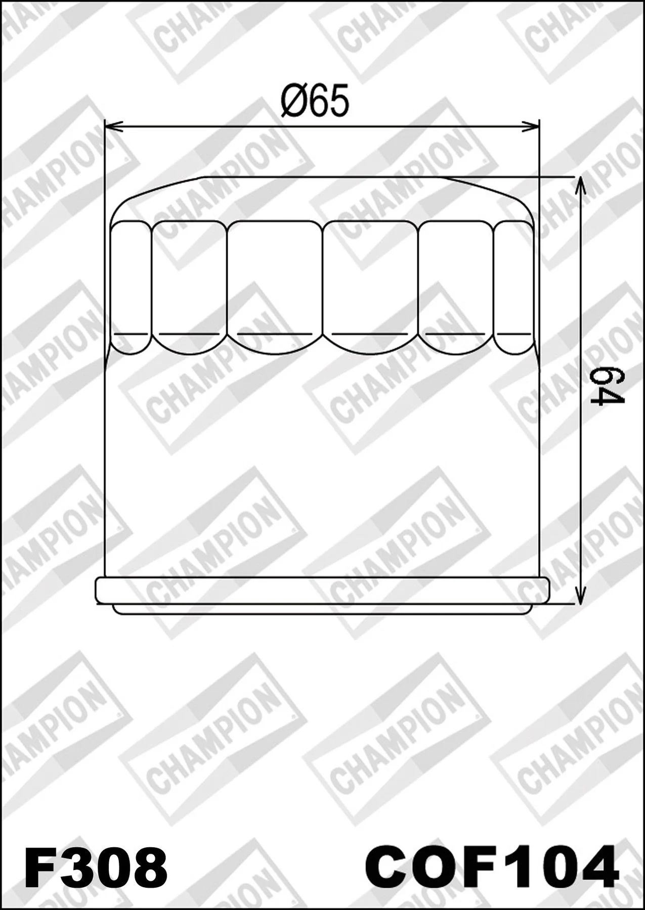 CHAMPION OILFILTER COF104