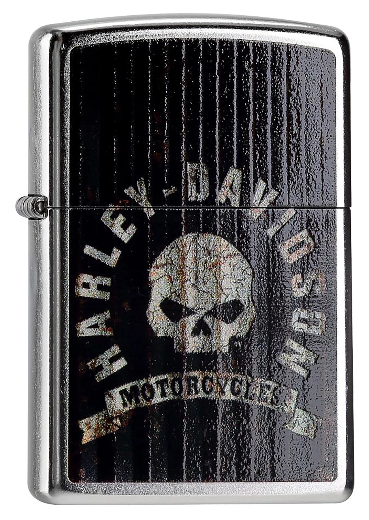 Harley-Davidson ZIPPO * HARLEY-DAVIDSON* BLACK CHROME BRUSHED