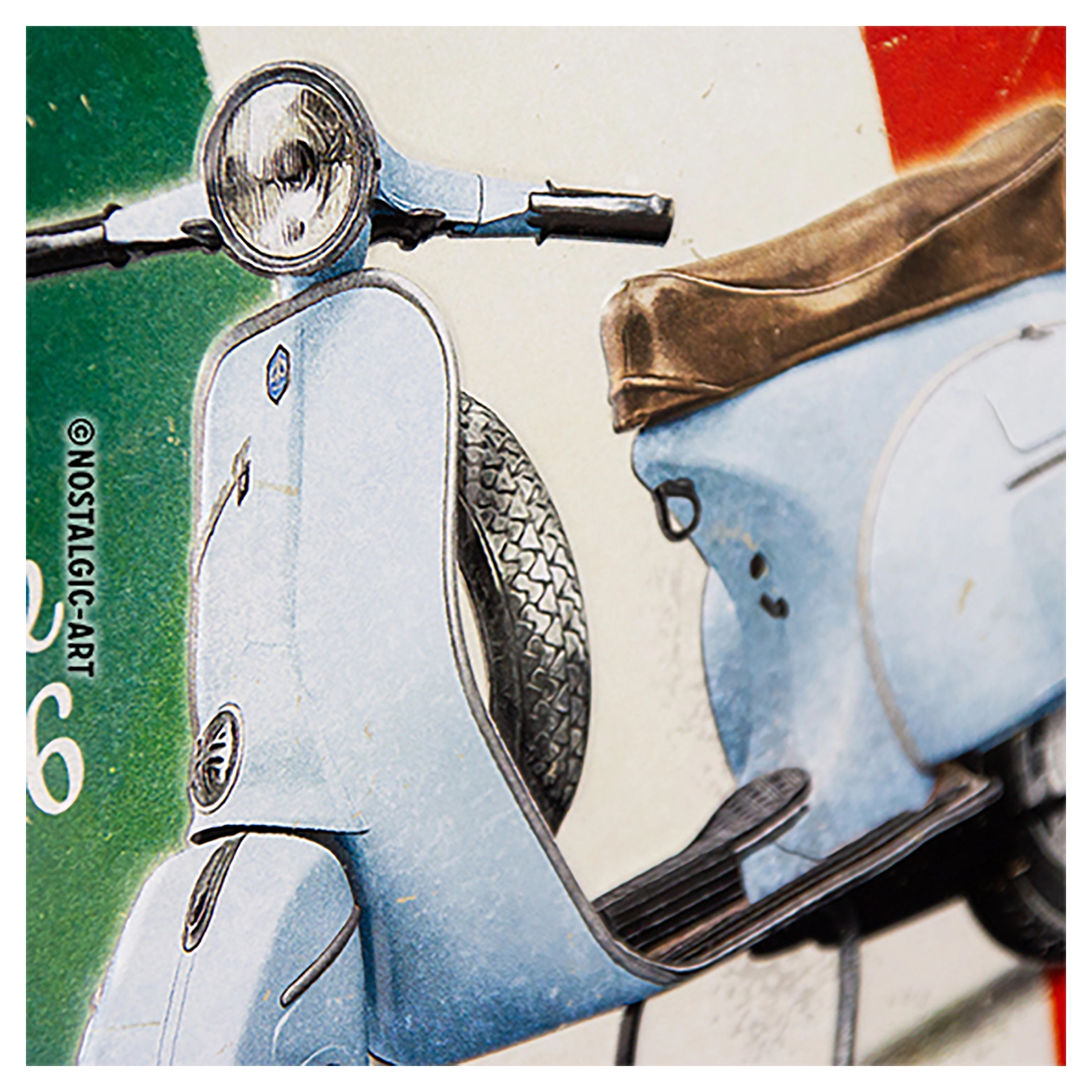 Mini nostalgie plaque de tôle VESPA