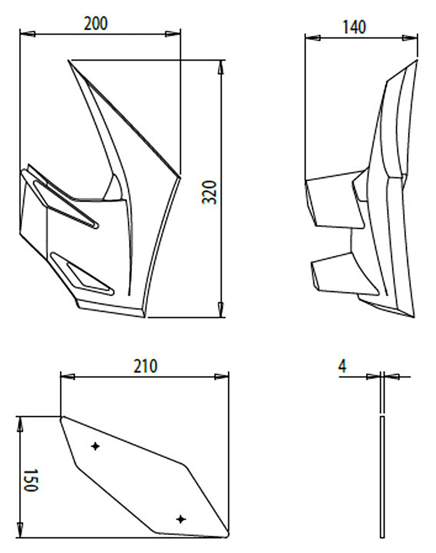 Downforce Winglet Side Spoiler
