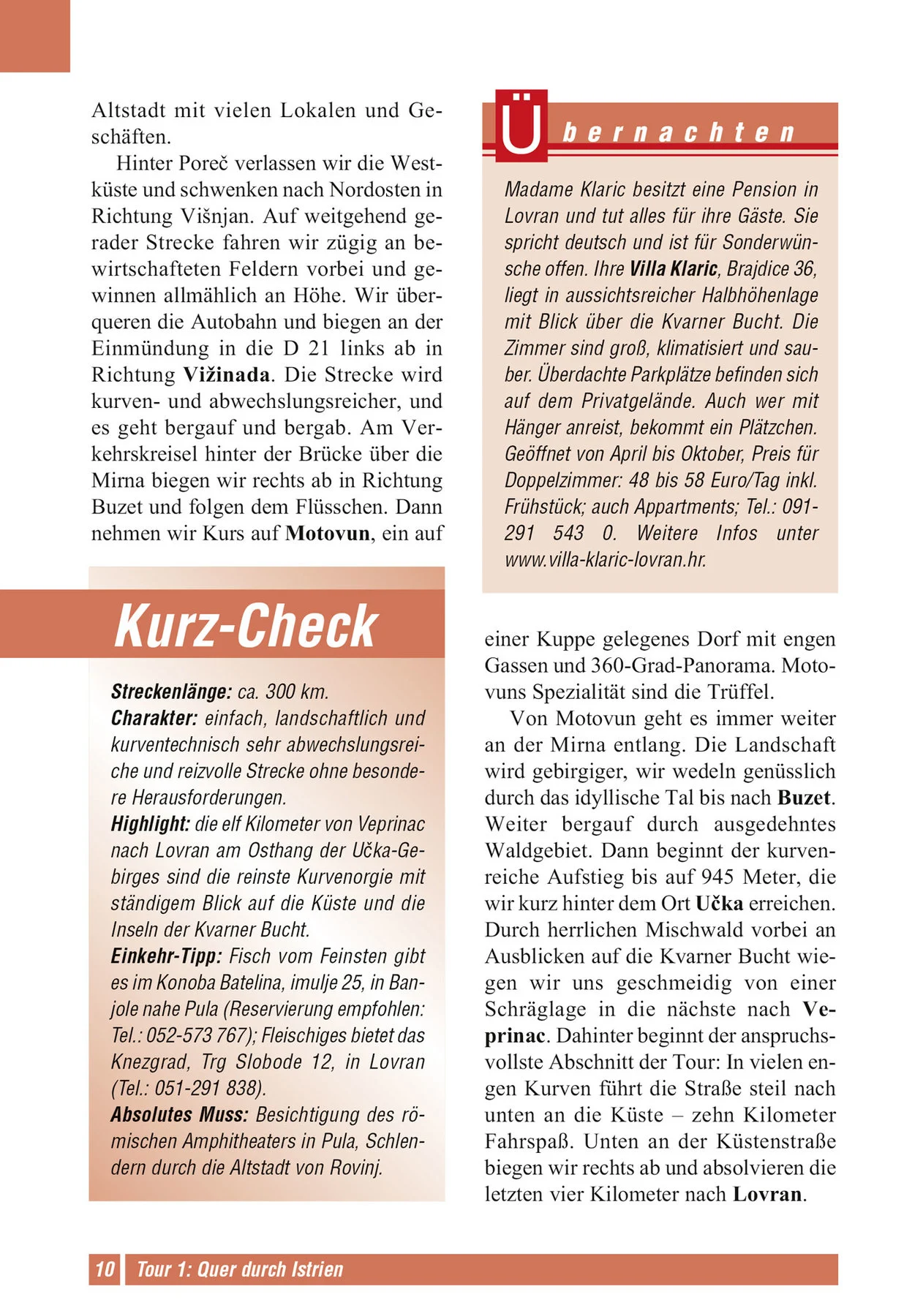 Motorcykelreseguide Kroatien