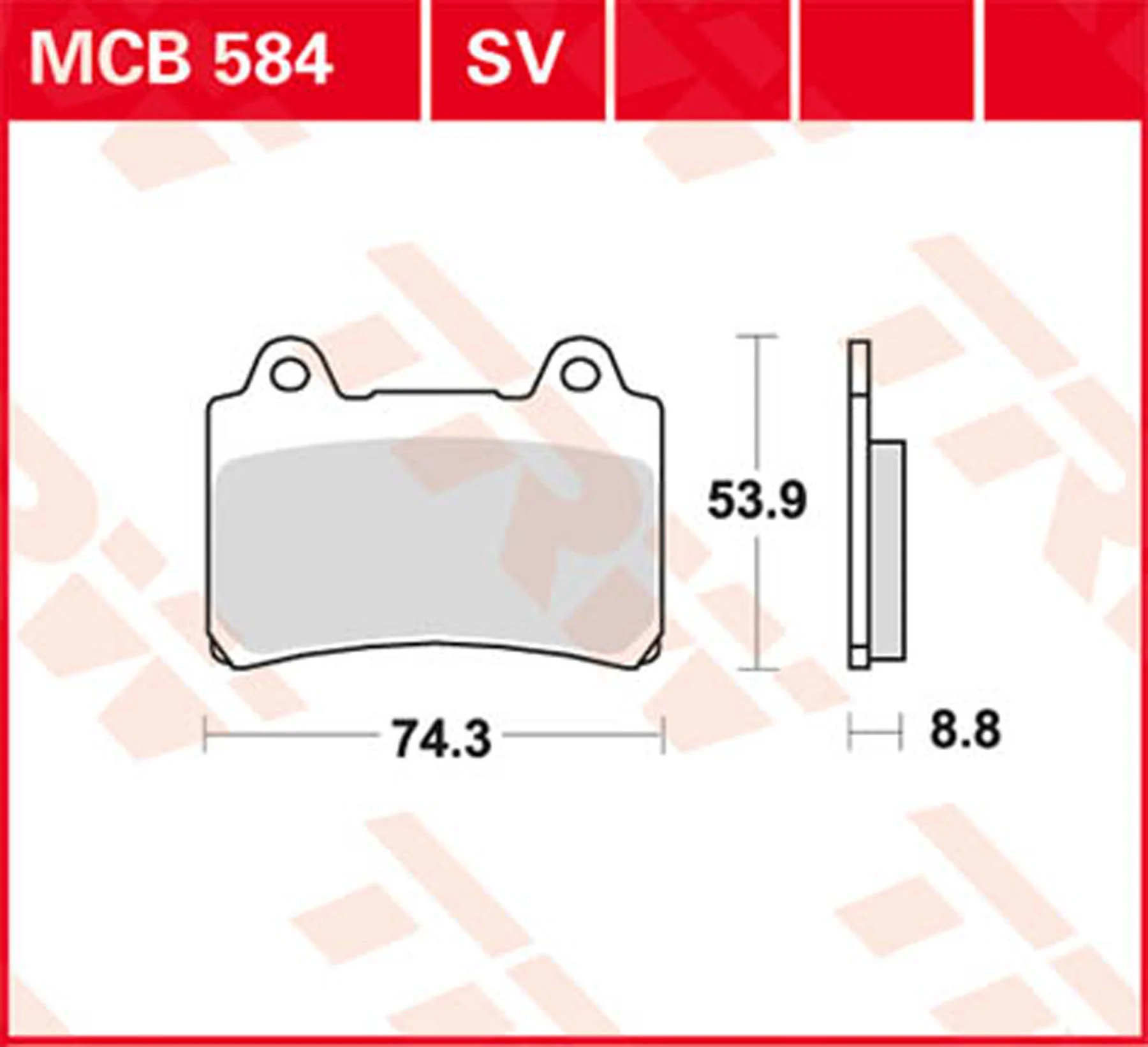 Brakepads Organic