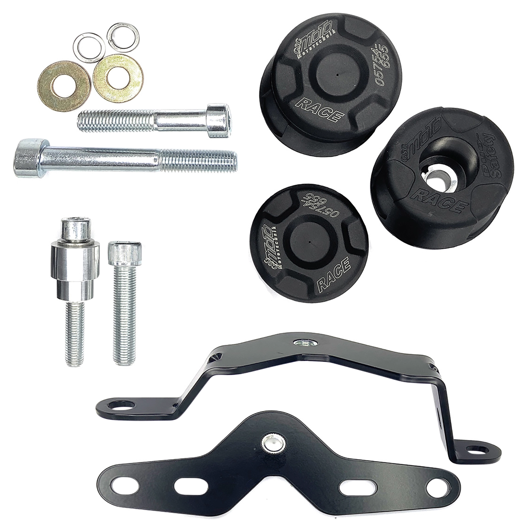 GSG CRASH PAD SET DUO, KIT NERO
