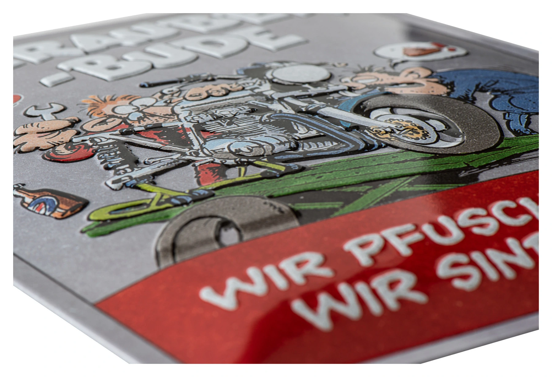 Targa metall. MOTOmania "Schrauberbude"
