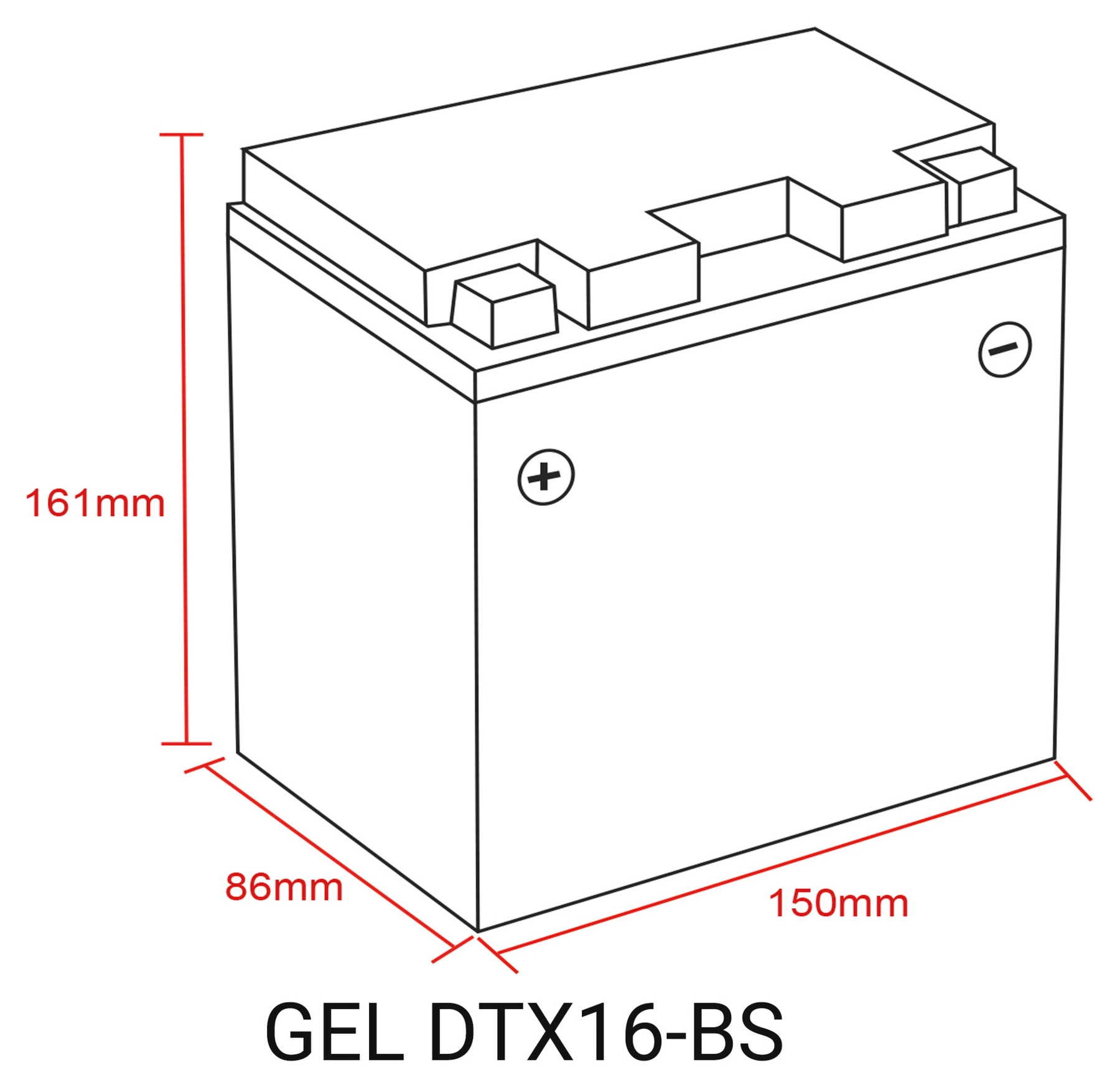 Batterie Au Gel, Rempliée Et Fermée