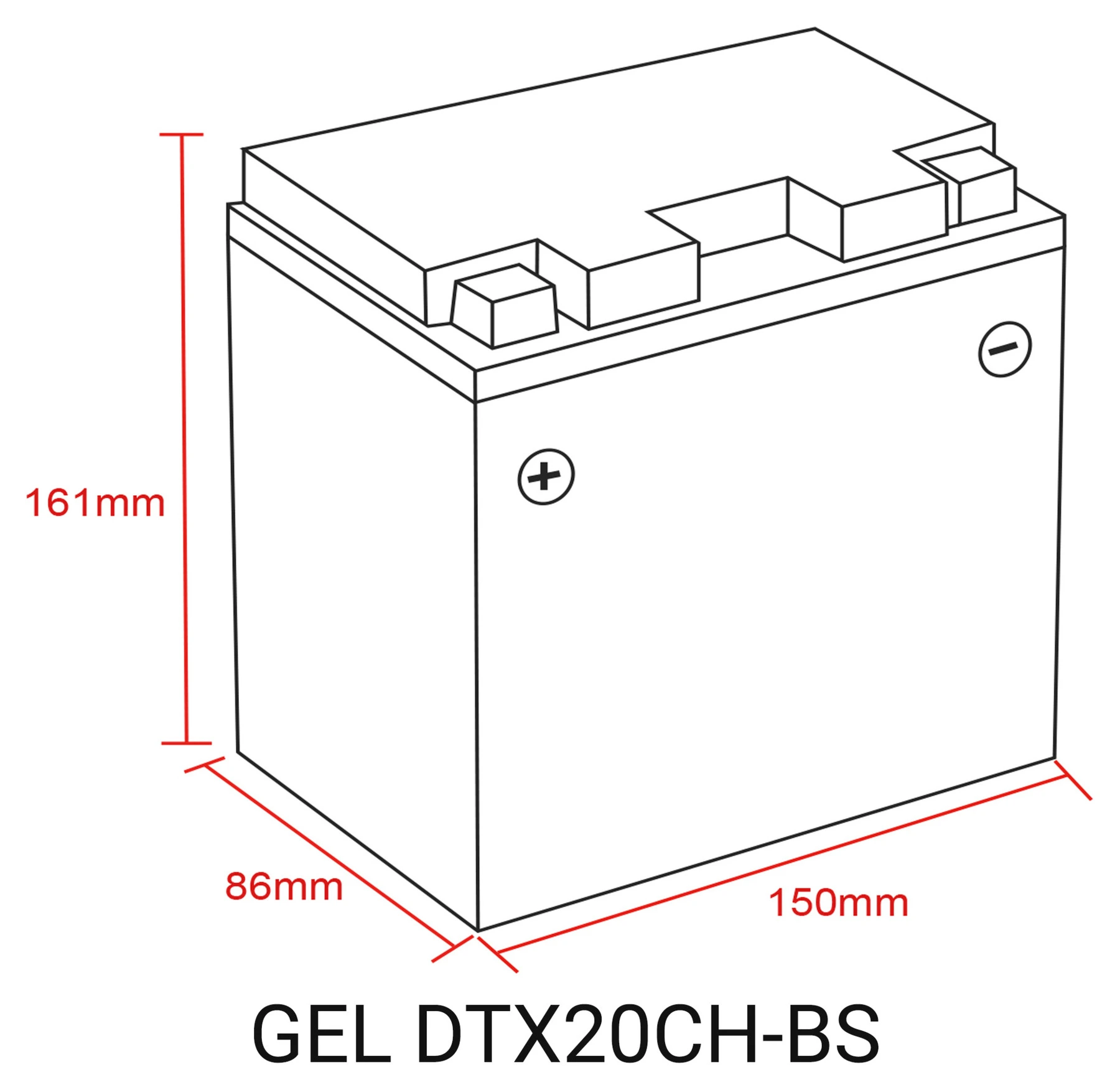 Batterie Au Gel, Rempliée Et Fermée