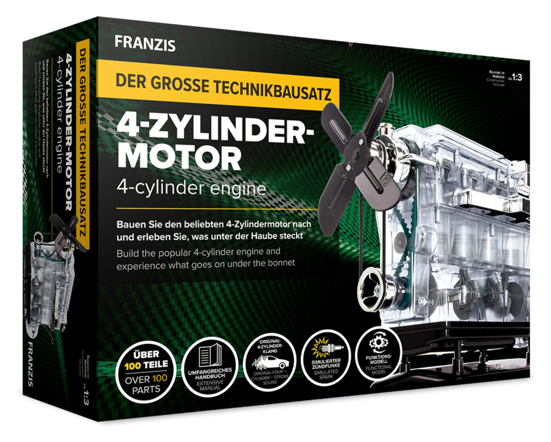 Das FRANZIS Lernpaket 4-Zylinder-Motor