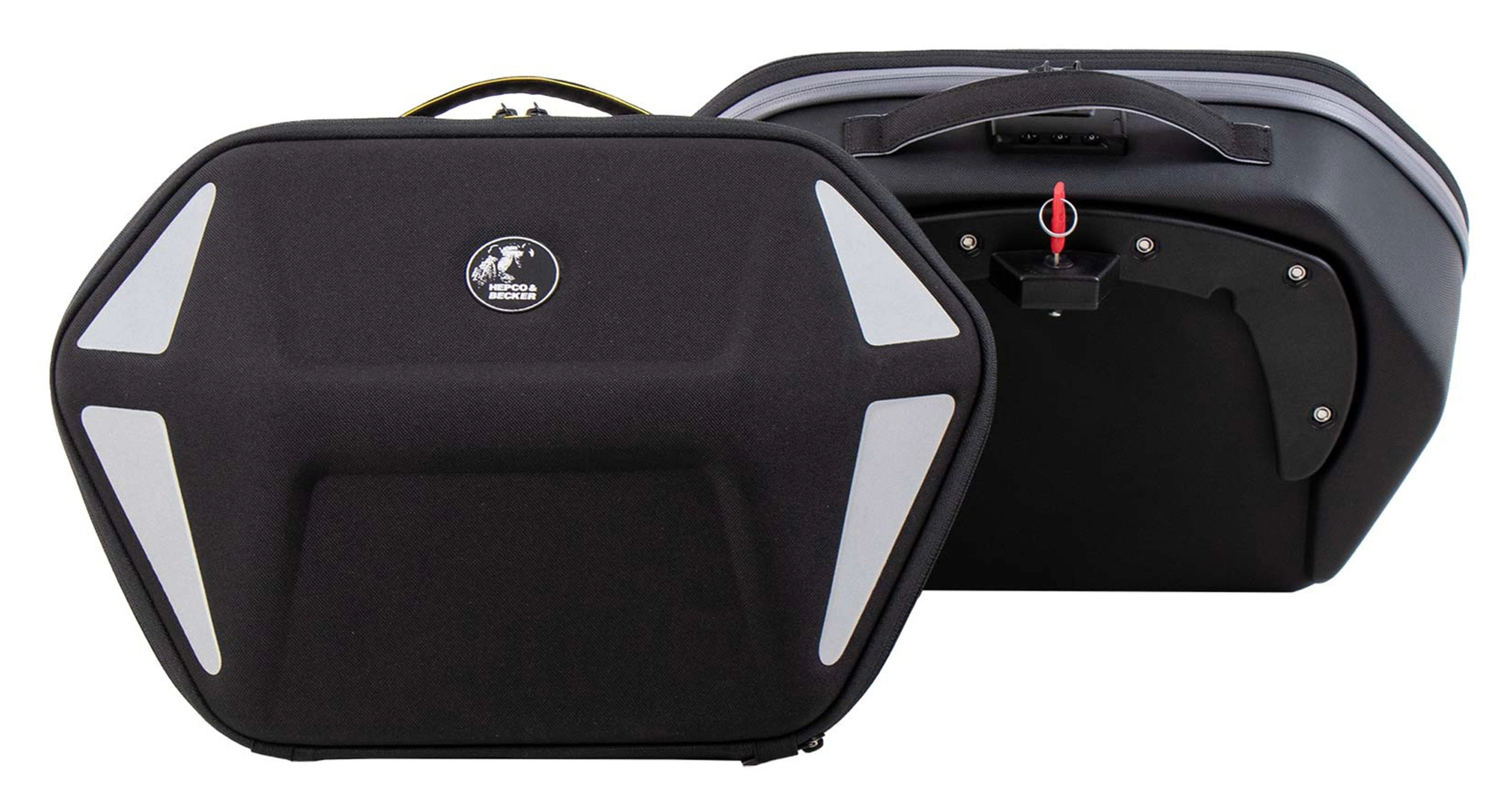 Sacs Selle Moto Durs 22L - Sacoches Latérales Avec Serrures | Coffre Rangement Moto | Kit Montage Inclus