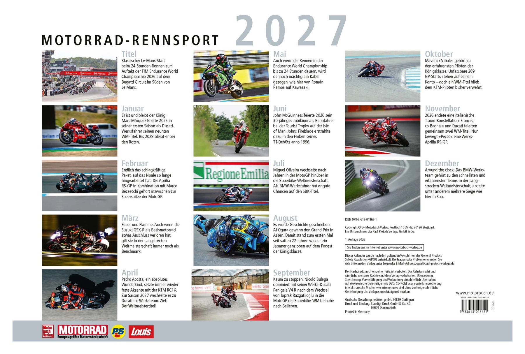 Calendrier Moto 2027