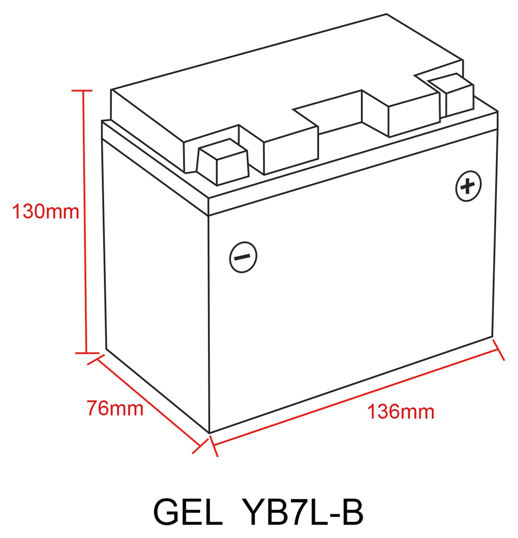 Batterie Au Gel, Rempliée Et Fermée
