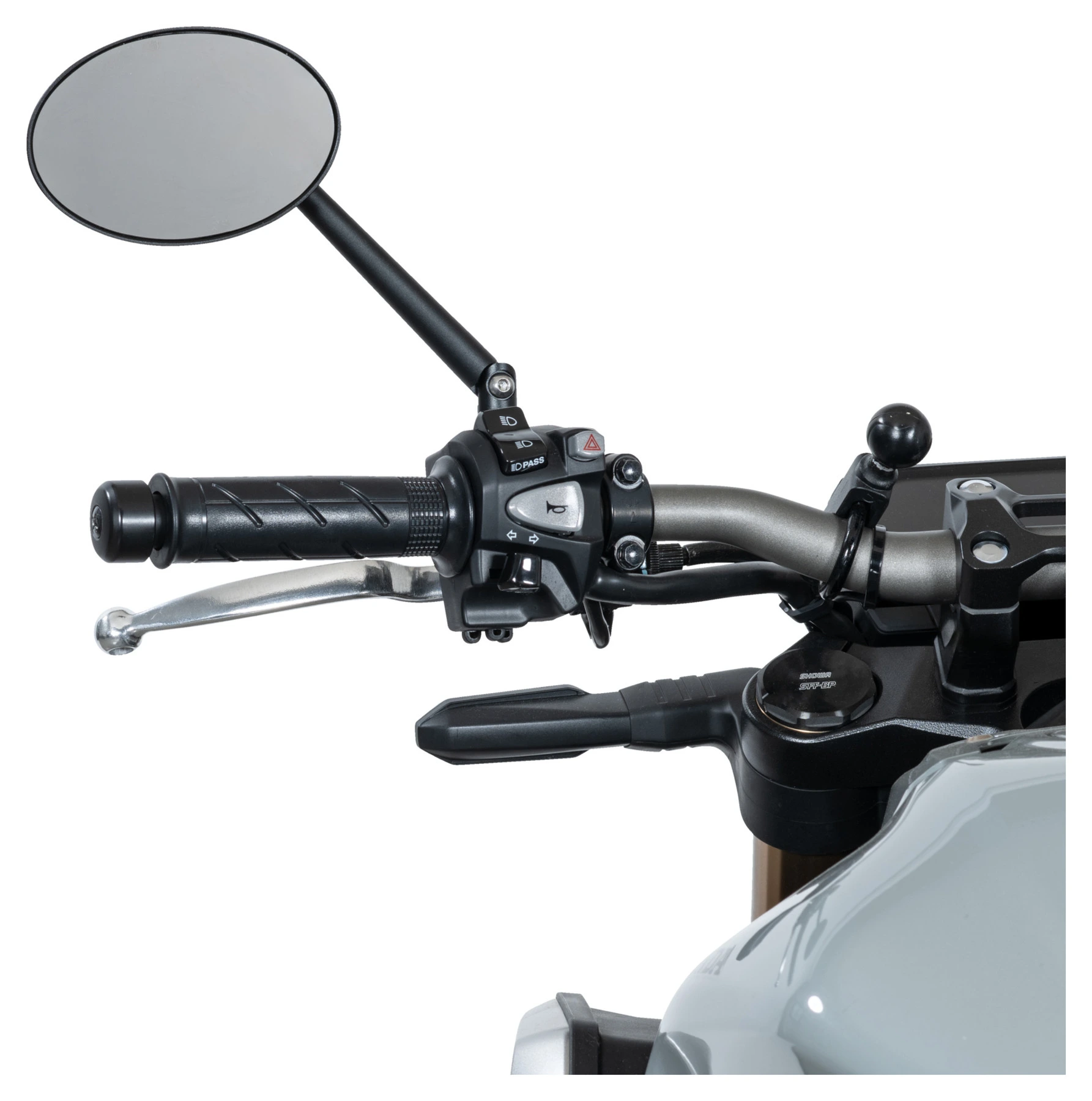 Louis Parts Oval Handlebar Mirror Alu