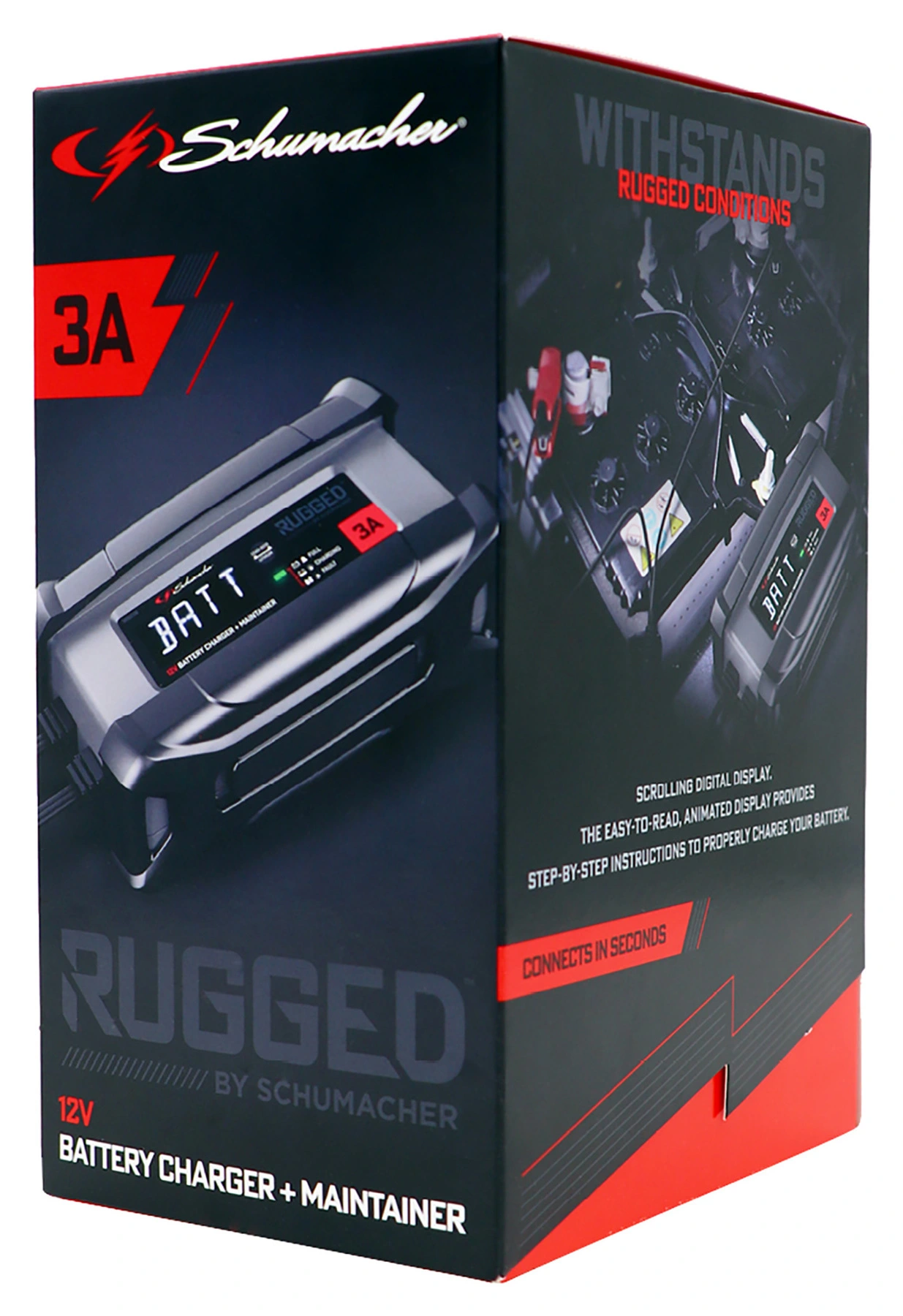 Schumacher SC1400 Caricabatterie E Avviatore 4-in-1 – 300/200 Amp, 6V/12V Per Auto, SUV, Camion Con Ruote E Display Digitale