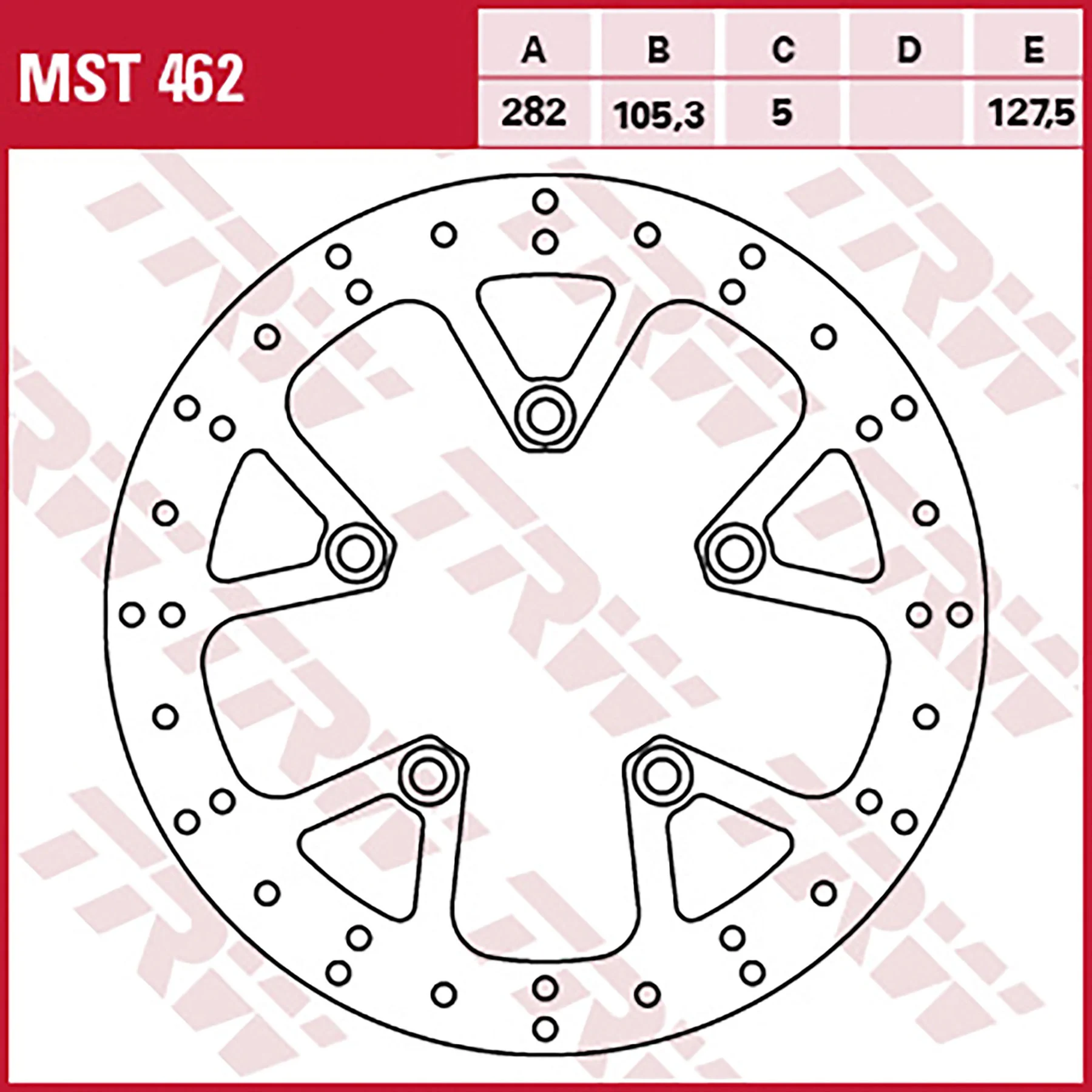 Bremsscheiben Racing, Hinten