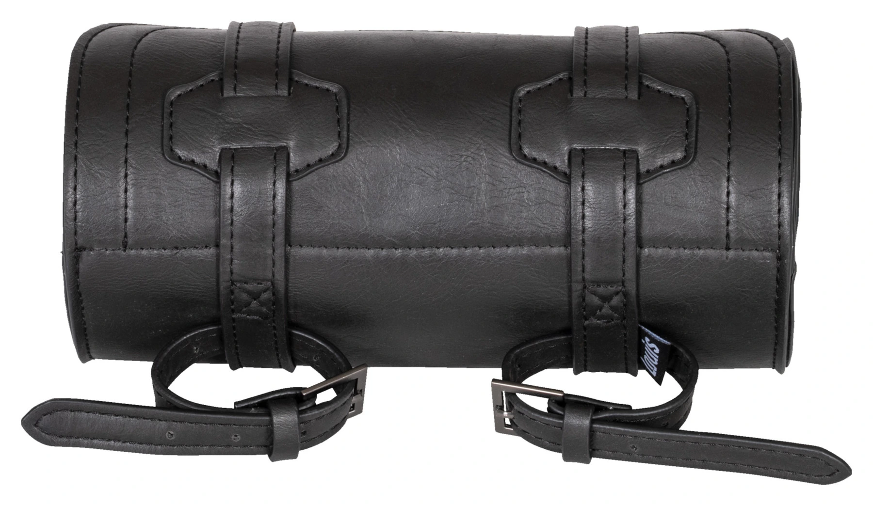 Faux leather tool bag, black