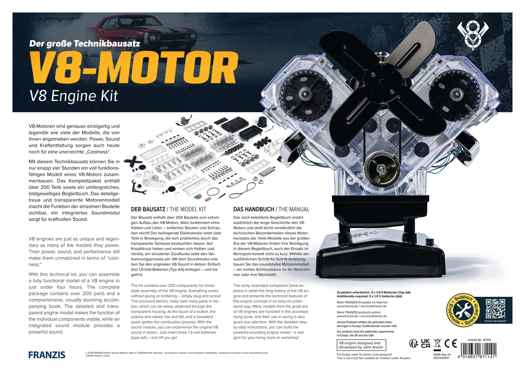 Kit Di Montaggio Tec. Motore V8
