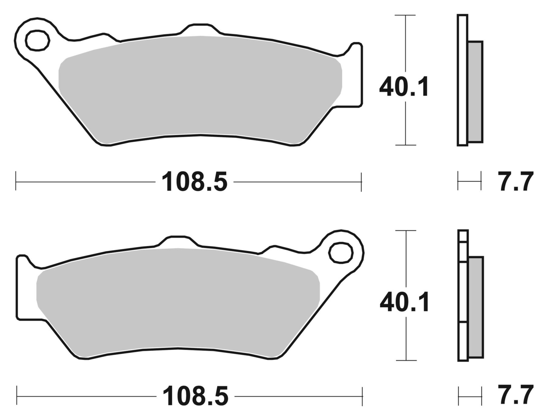 Plaquettes De Frein BREMBO Route Métal Fritté - Référence 07HO13SP - Haute Performance, Longue Durée De Vie