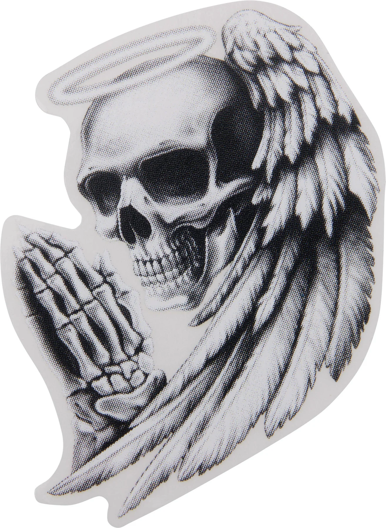 Aufkleber mini Totenkopf Engel