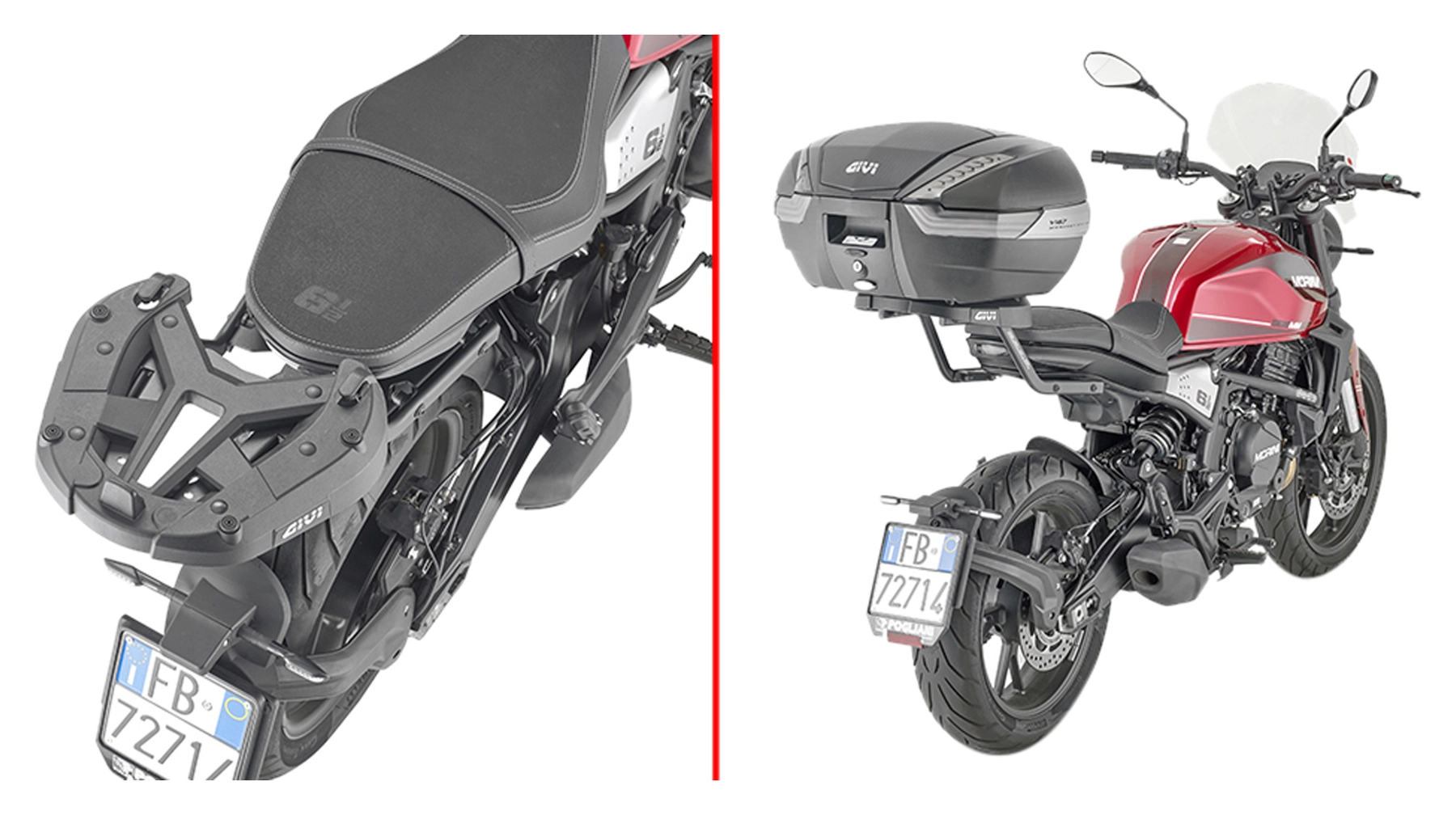 Suporte de mala Topcase da Givi
